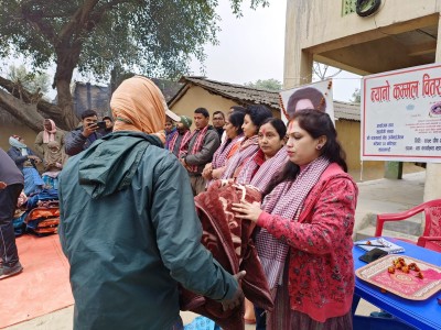 ४० जनालाई न्यानो कम्बल वितरण